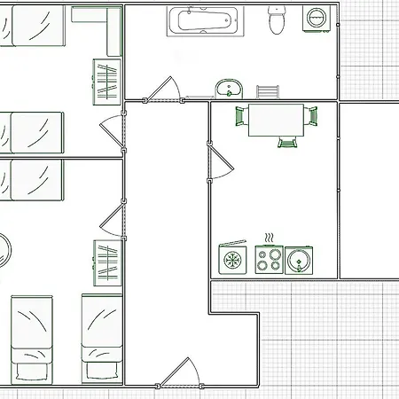 2-zimmerwohnung Ludwig Mit Balkon Fuer Handwerker Fuer 5 Personen Leipzig